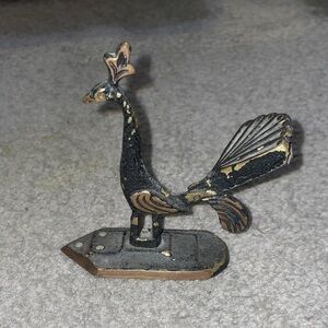 Antique Decorative Metal Peacock Figurine